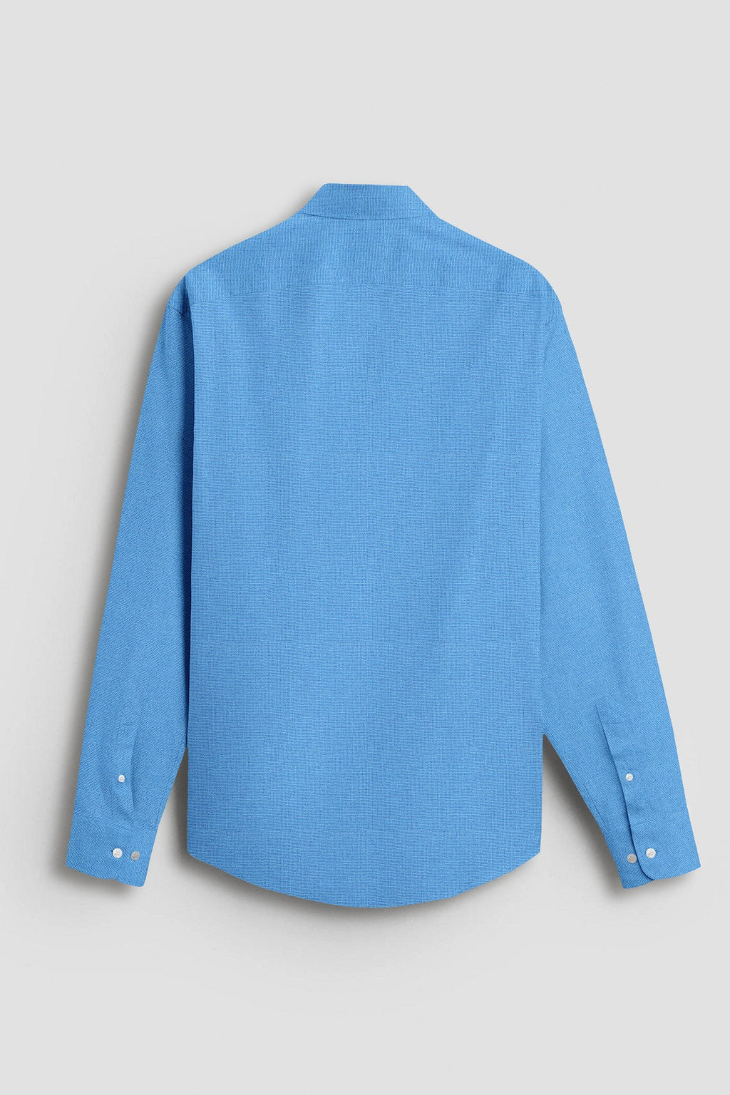 Dresden Blue Cotton Linen Shirt Plus size Cotton Shirt For Men