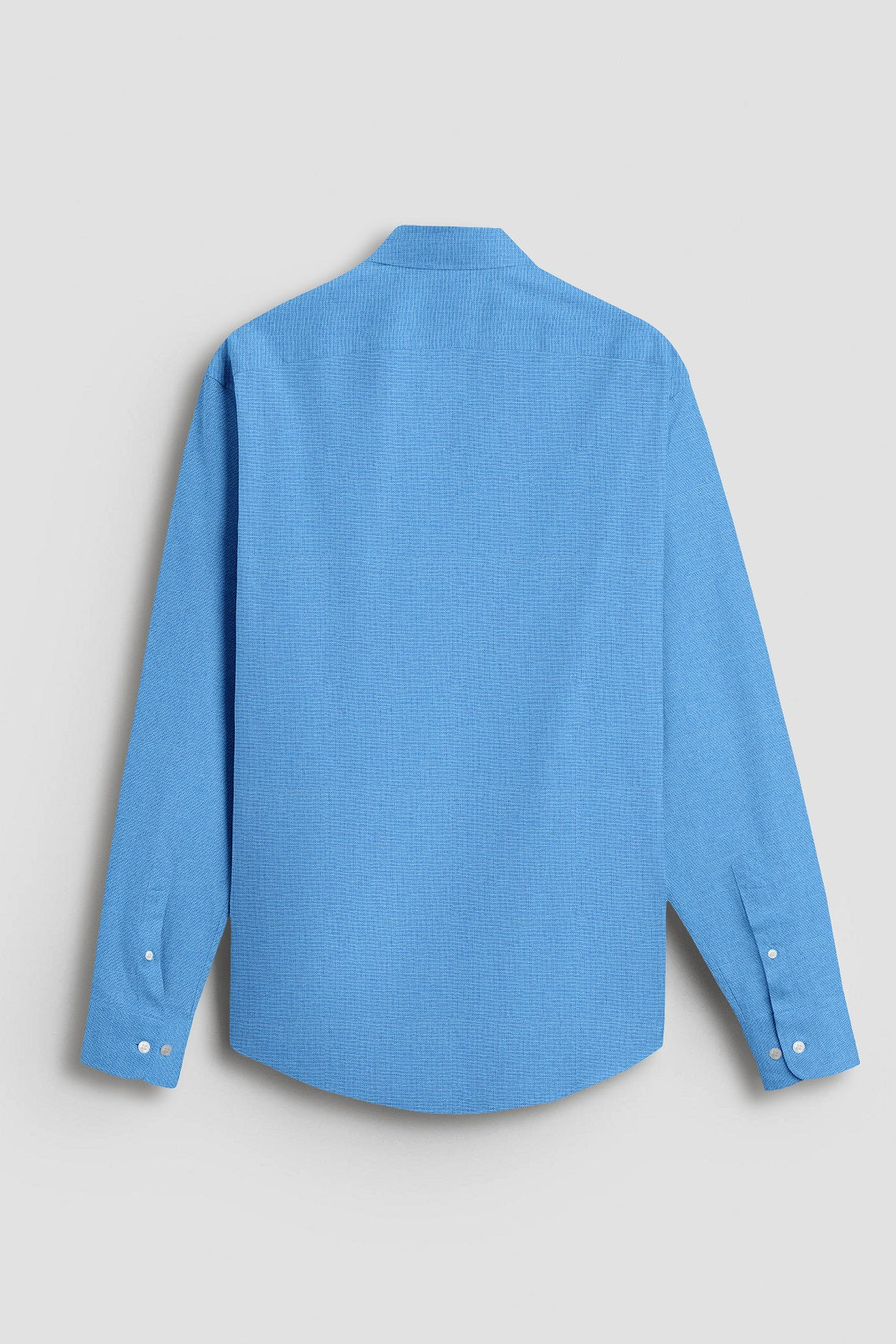 Dresden Blue Cotton Linen Shirt Plus size Cotton Shirt For Men