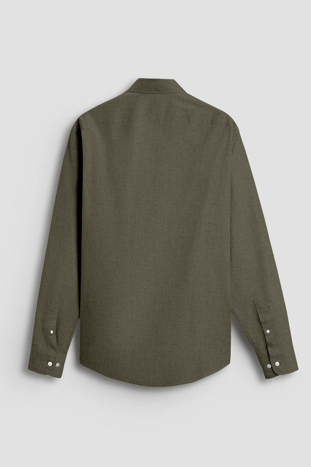 Moss Green Cotton Linen Shirt-Buy Plus size Shirts in India