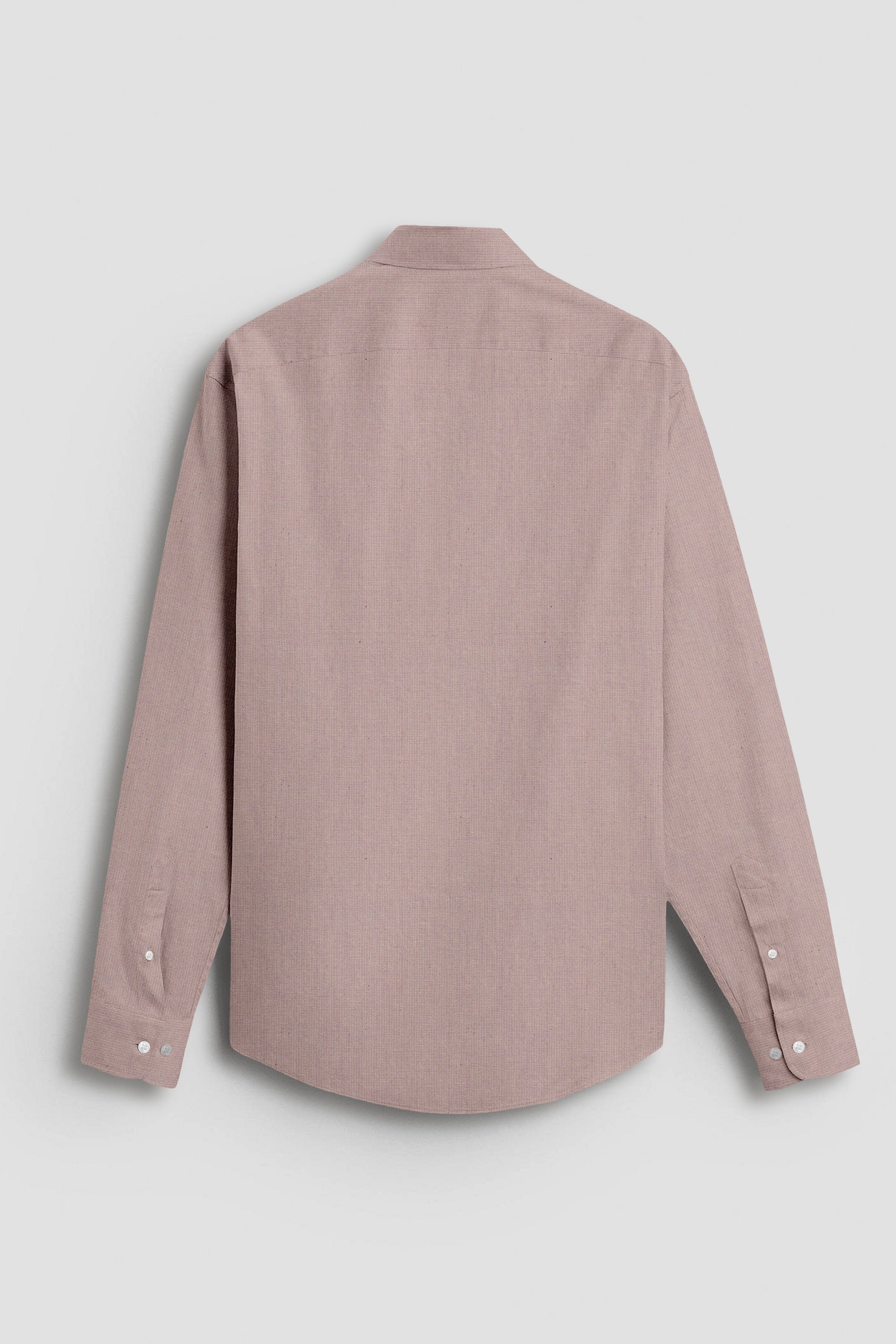 Cinereous Taupe Luxurious Linen Shirt-Plus Size Pure Linen Shirt