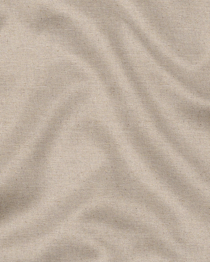 Beige Cotton Linen Shirt Plus Size Linen Shirt in India