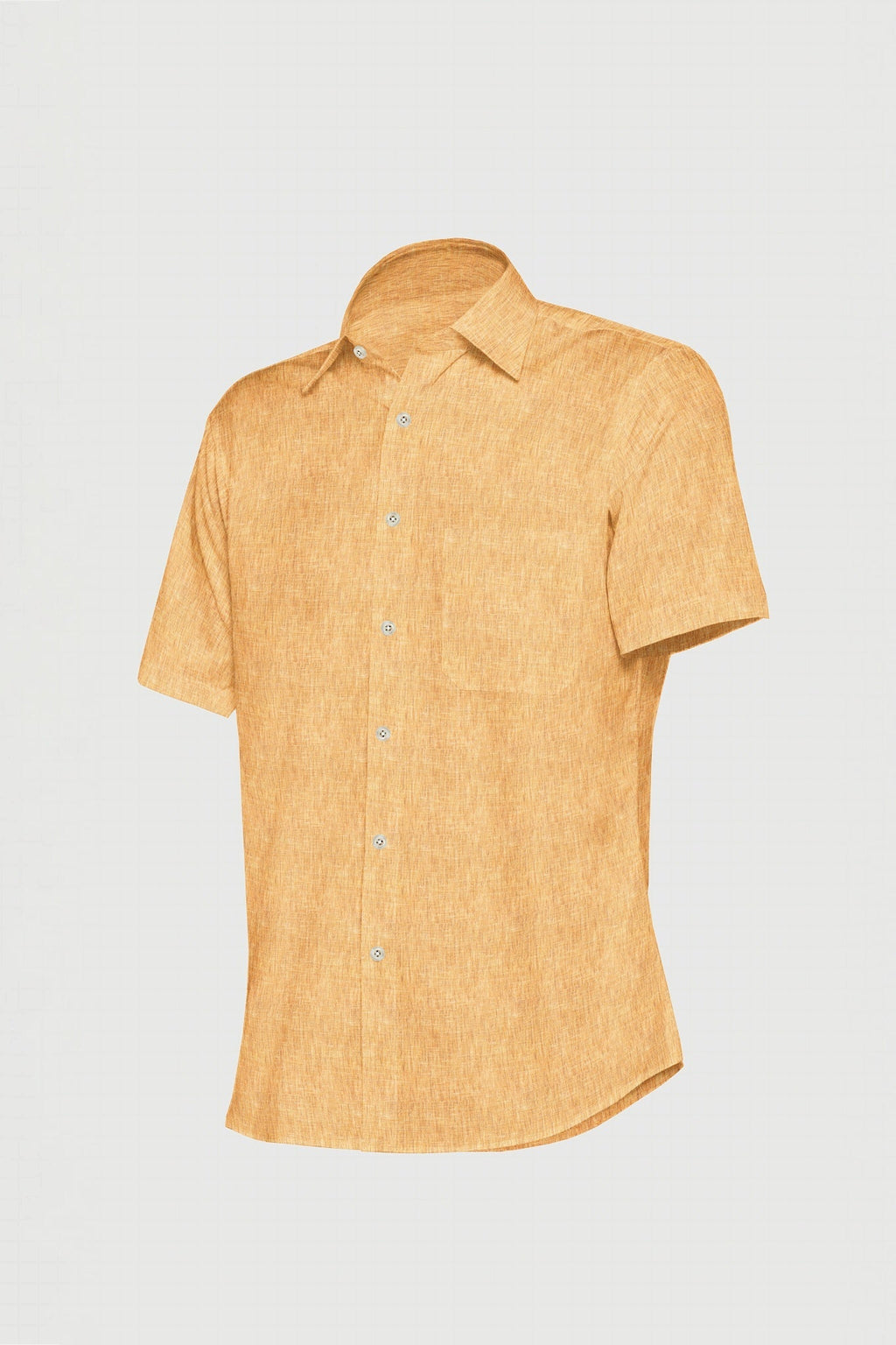 Honey Yellow Ombre Luxurious Linen Shirt