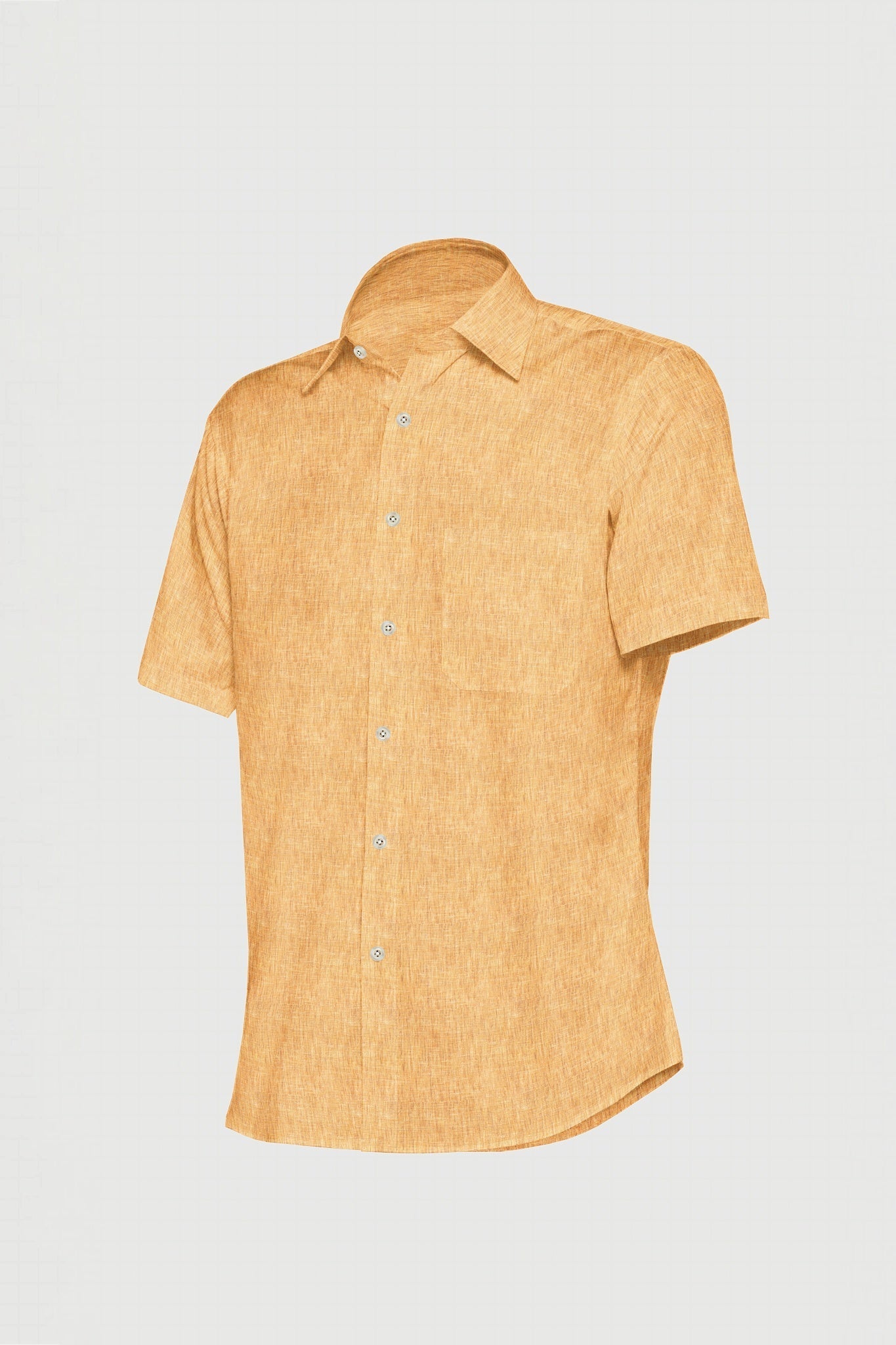 Honey Yellow Ombre Luxurious Linen Shirt