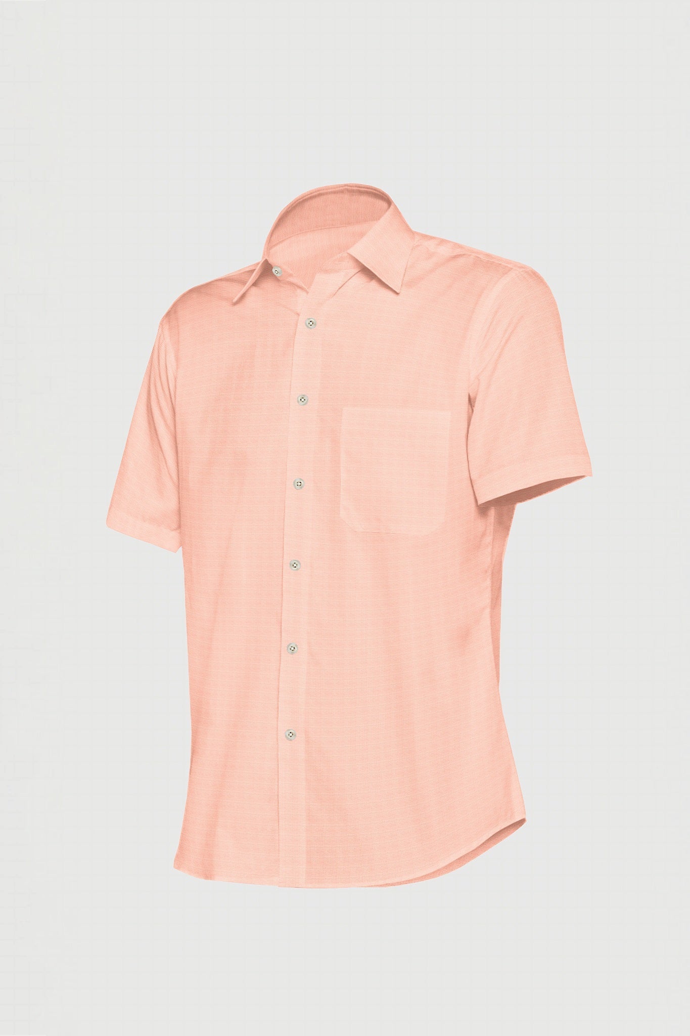 Lemonade Pink Men's Cotton Linen Shirt