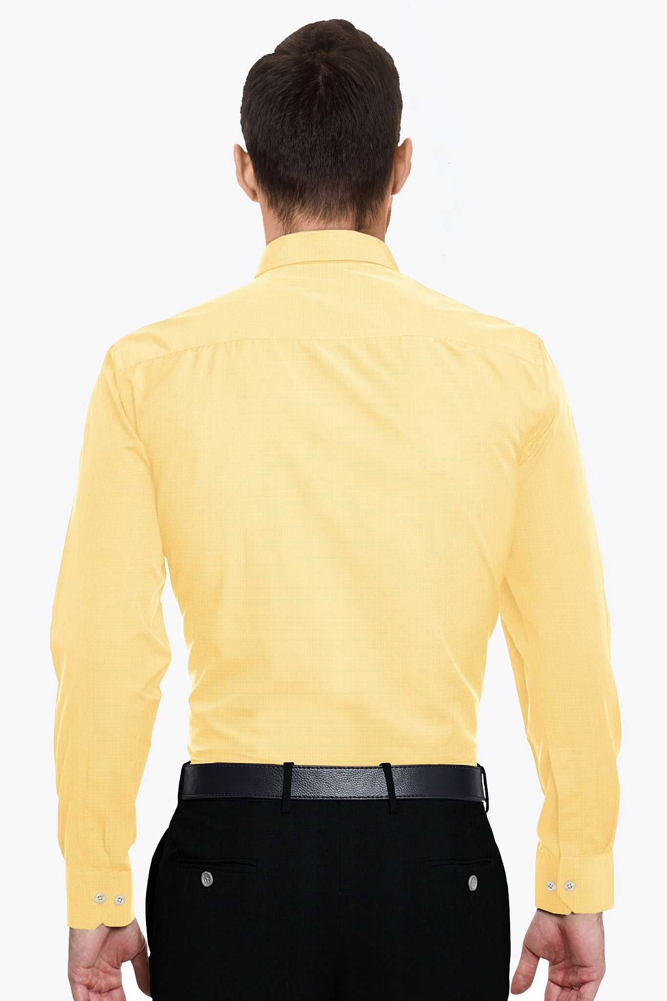 Dandelion Yellow Cotton Linen Shirt - Linen Shirt for Men in Delhi
