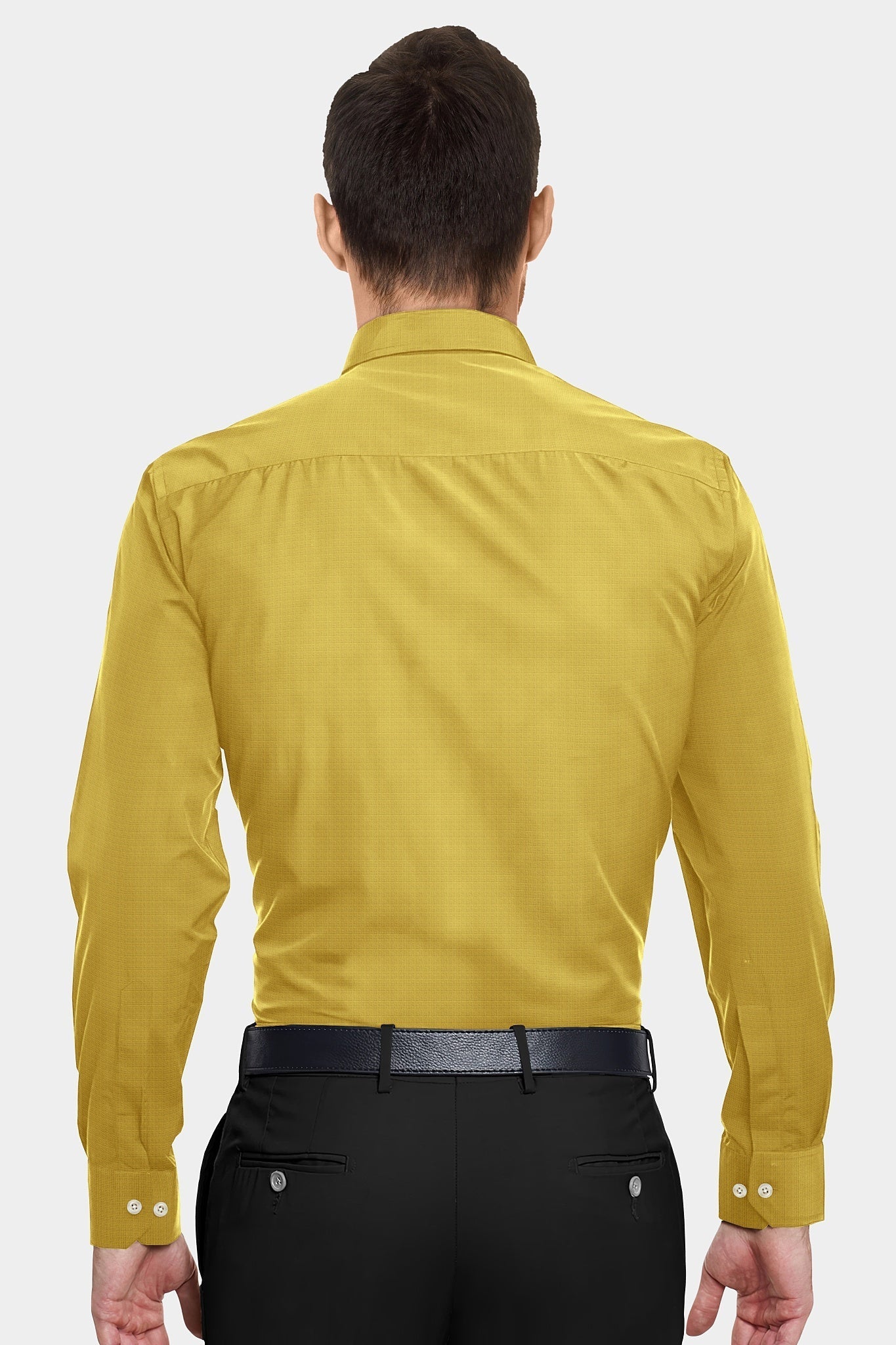 Mustard Yellow Cotton Linen Shirt