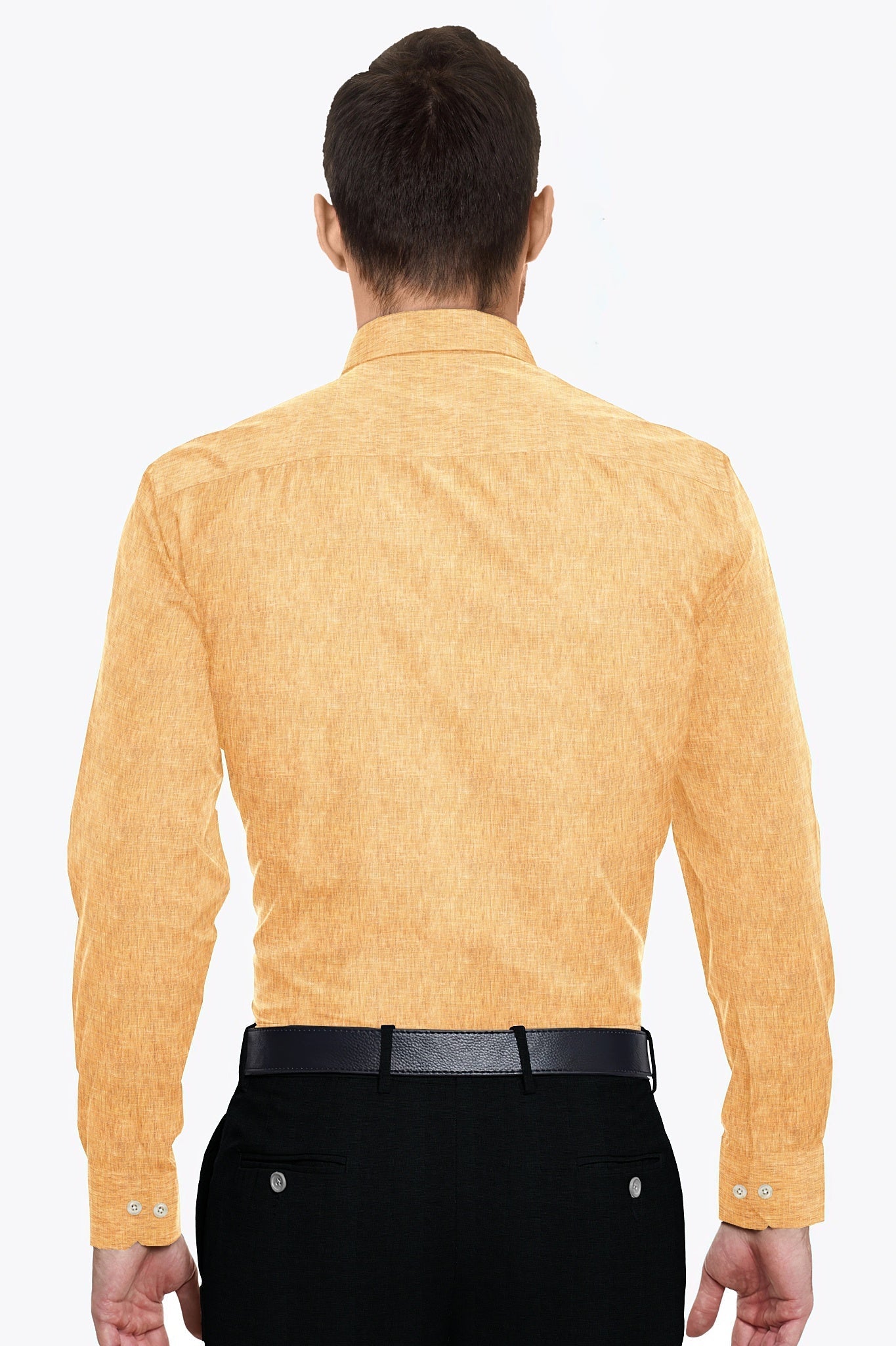 Honey Yellow Ombre Luxurious Linen Shirt