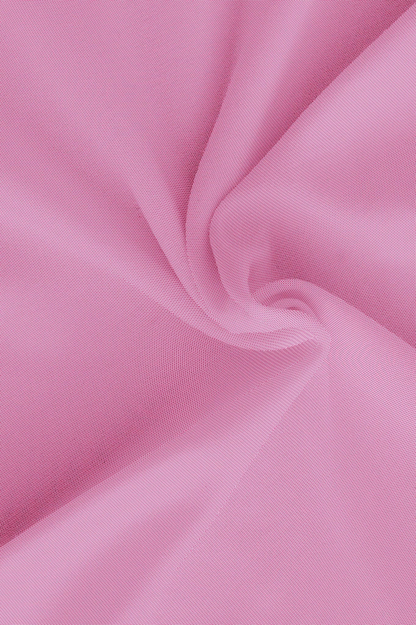 French Pink and White Dobby Textured Cotton Shirt