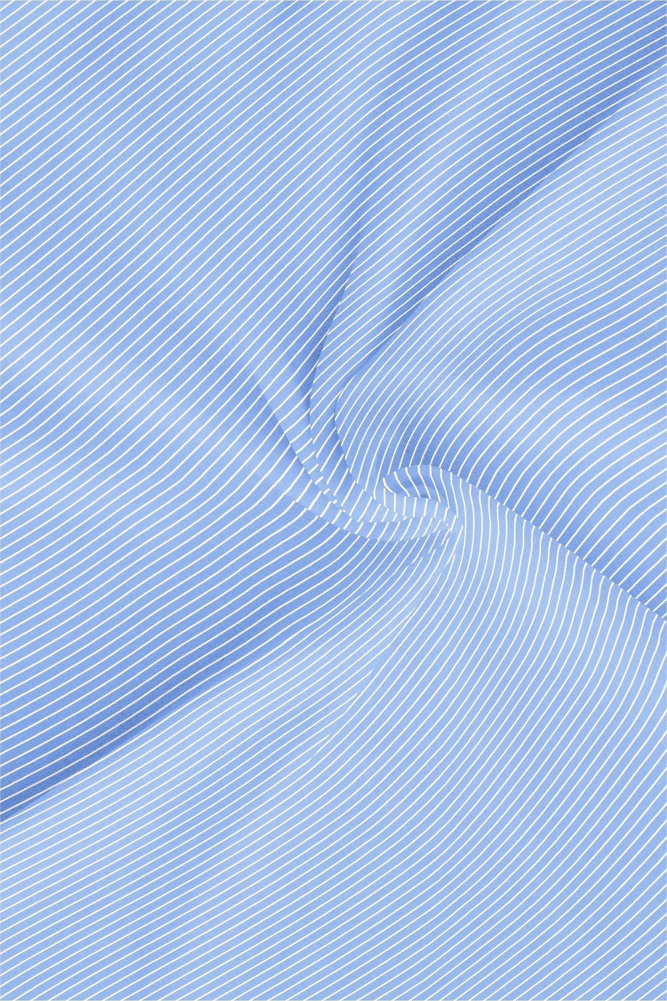 Cornflower Blue and White Pinstripes Premium Cotton Shirt