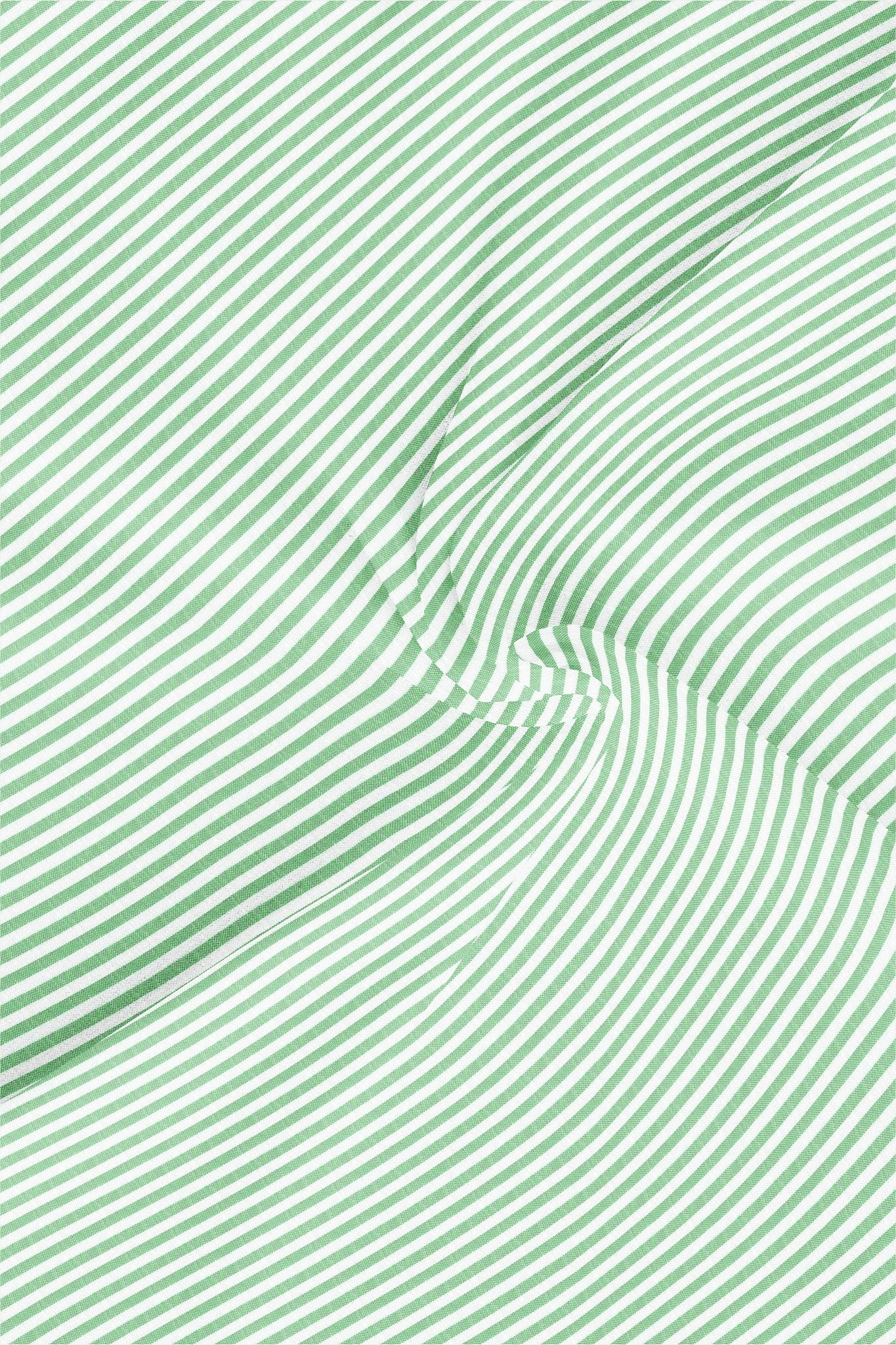 Ambrosia Green and White Candy Stripes Cotton Shirt - Plus Size Shirts for Men Online Shipping in Hyderabad India