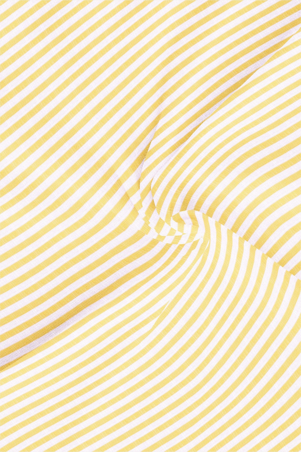 White and Canary Yellow Candy Stripes Cotton Linen Shirt- Plus size shirt in India
