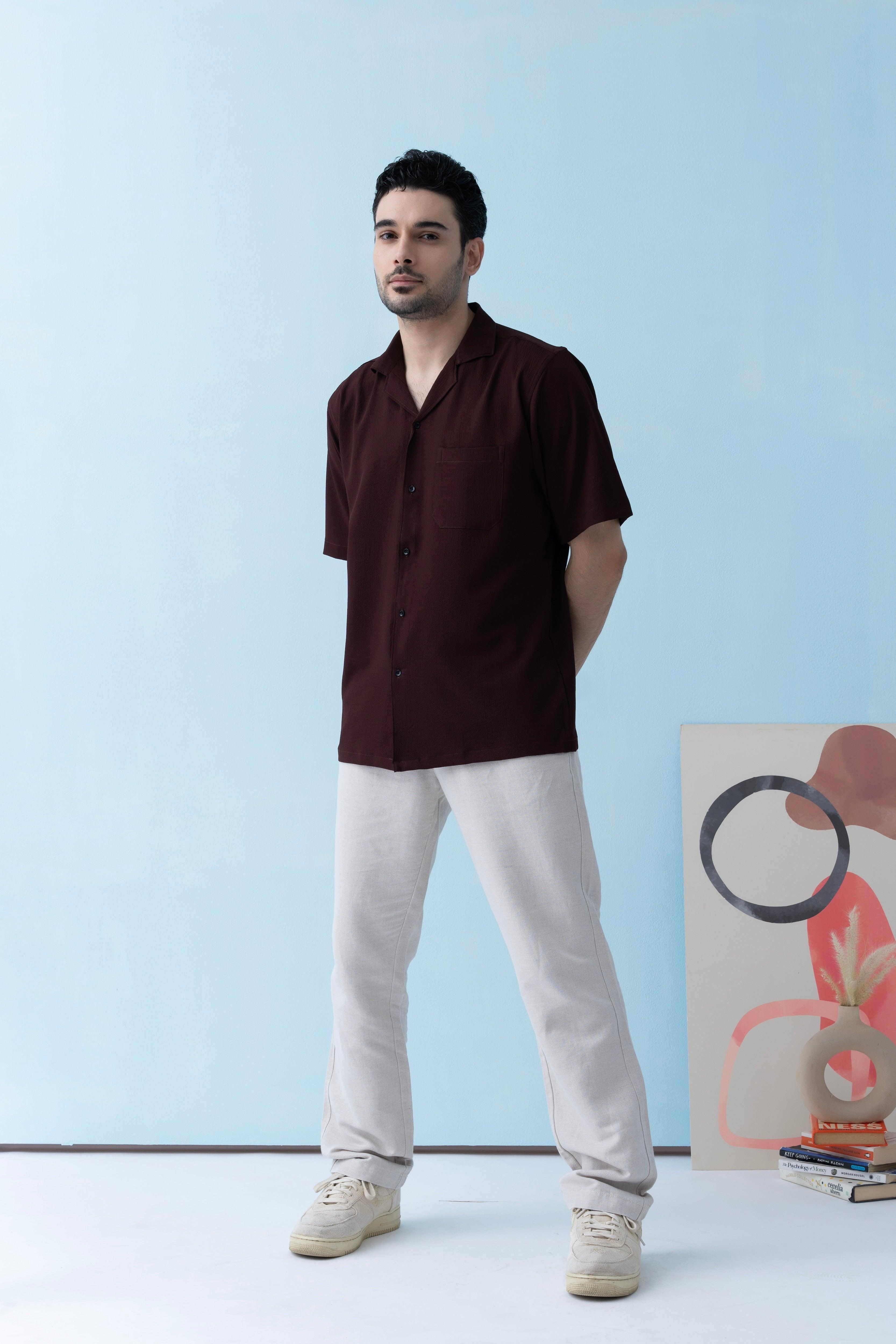 Ripple Cuban Collar Shirt