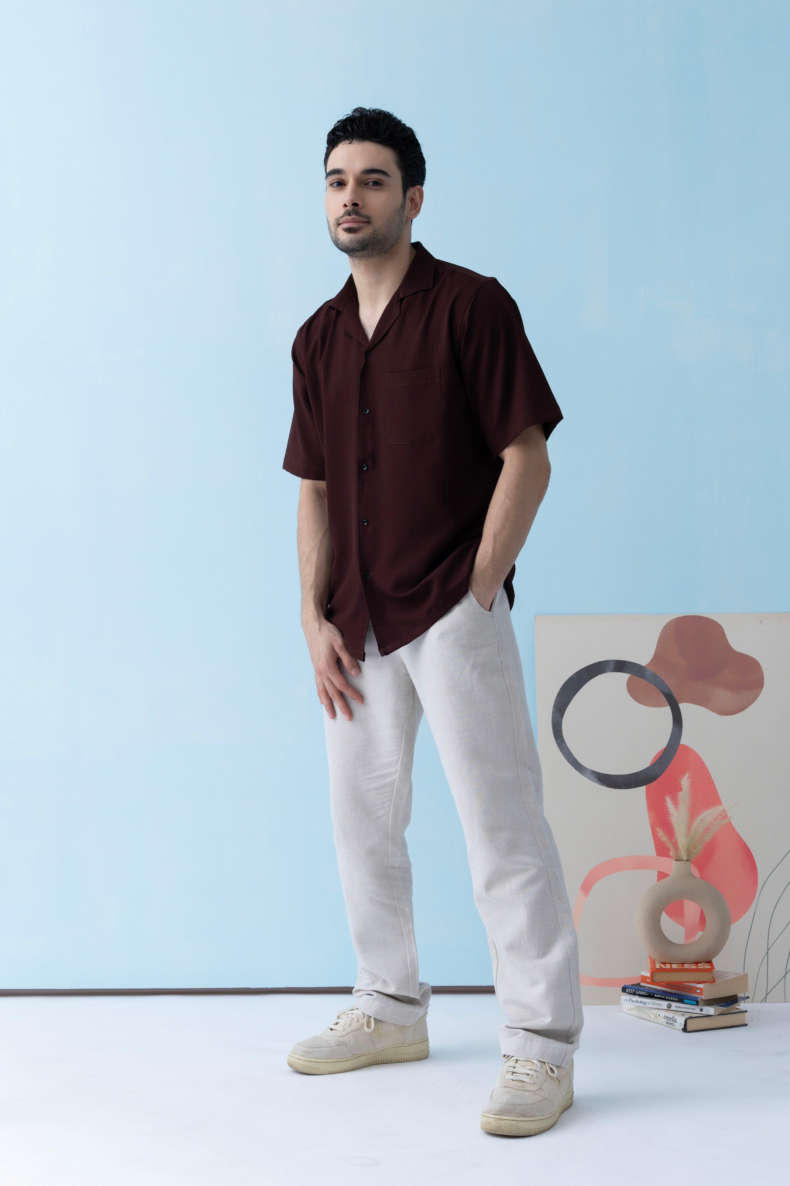 Ripple Cuban Collar Shirt