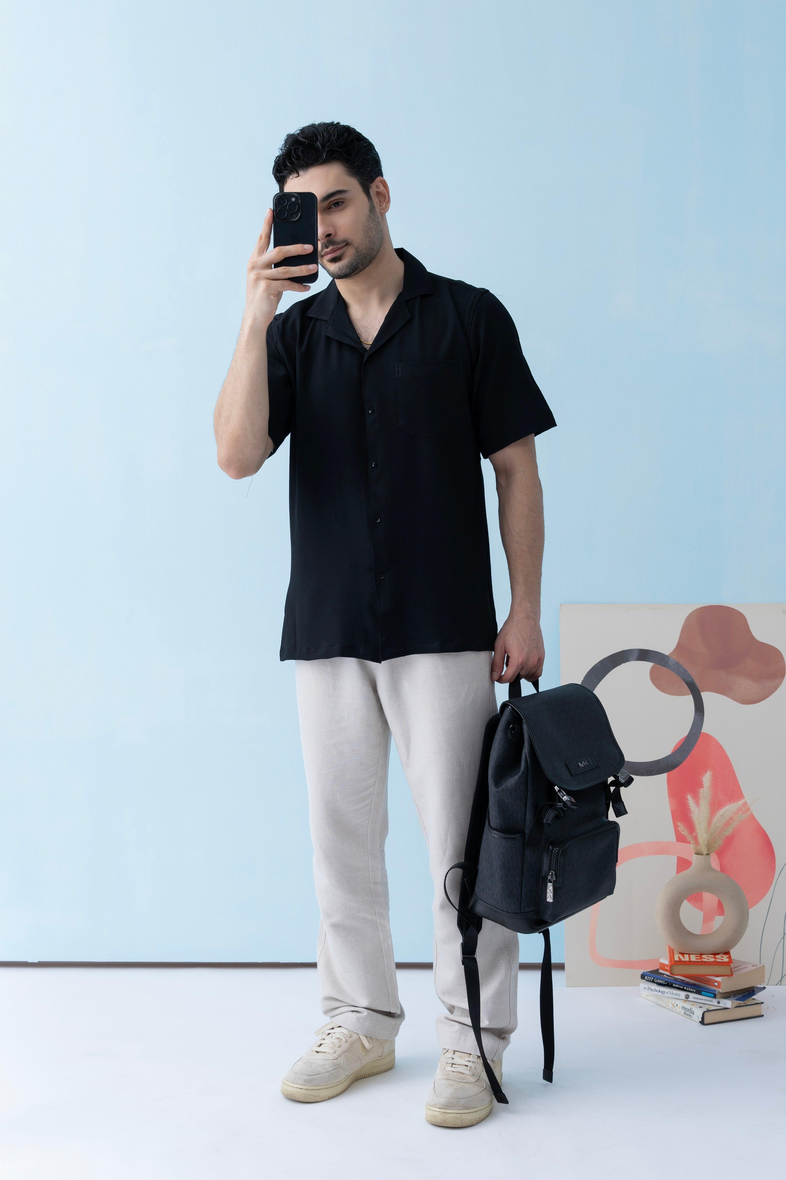 Ripple Cuban Collar Shirt