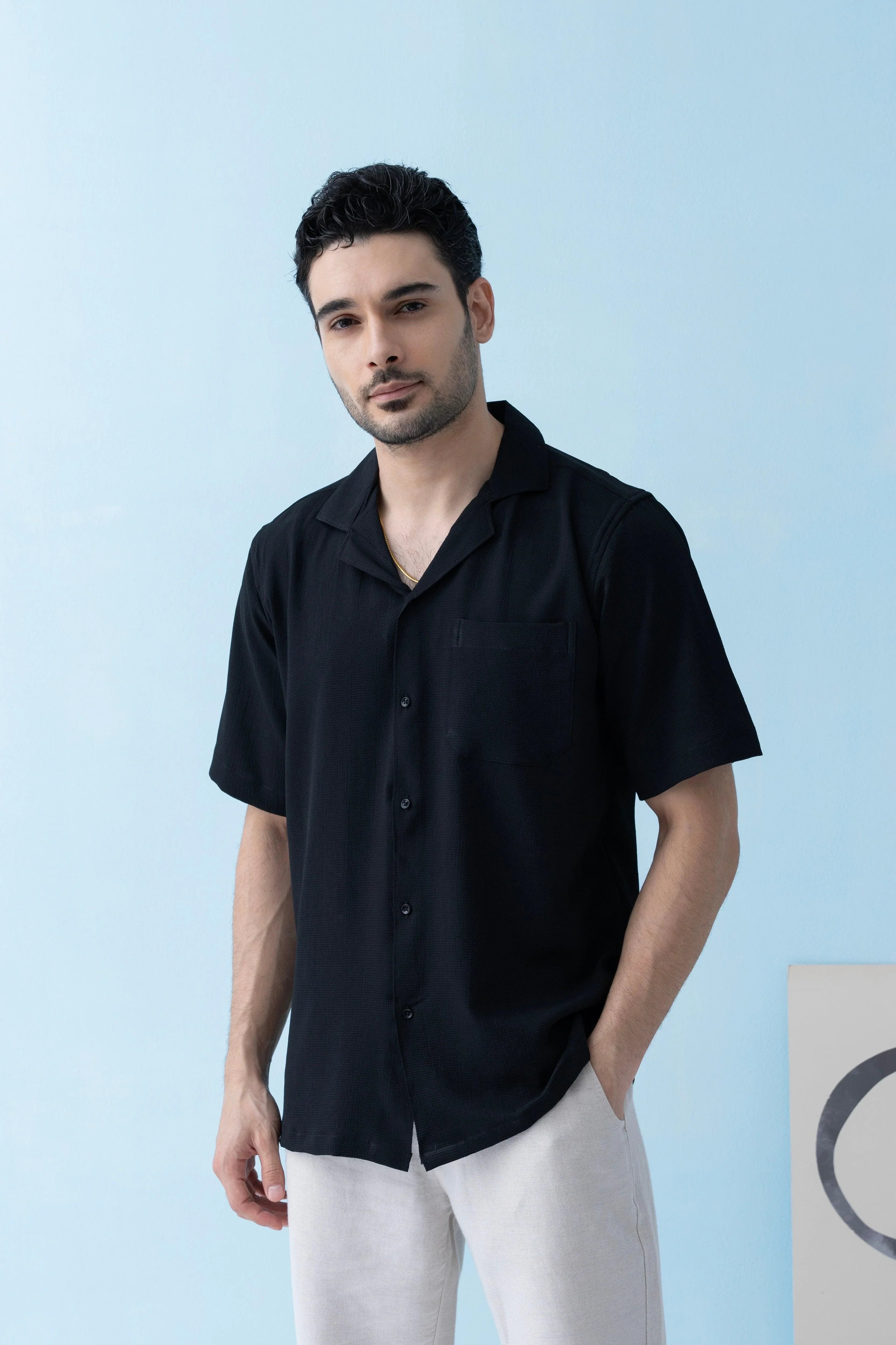 Ripple Cuban Collar Shirt